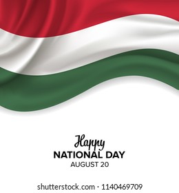 vector festive illustration of independence day in Hungary celebration on August 20. vector design elements of the national day. holiday graphic icons. National day