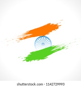 vector festive illustration of independence day in India celebration on August 15.