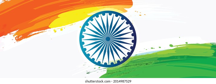 Festividad vectorial Ilustración del Día de la Independencia en la celebración de India el 15 de agosto. Cabecera de sitio web o diseño de banner.