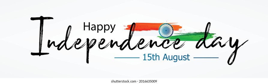 Vector Festive Illustration of Independence Day in India Celebration on August 15. Website Header or Banner Design.