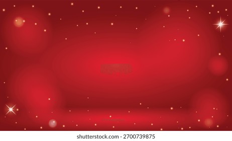 Fondo rojo y oro festivo del Vector para la fiesta del año Nuevo o el día de San Valentín.