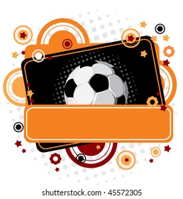 Vector festive Soccer background with a place for your text