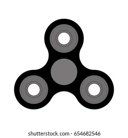 Vector fidget spinner stress relieving toy