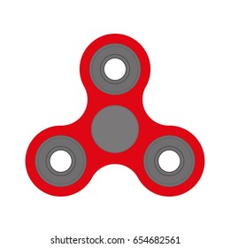 Vector fidget spinner stress relieving toy