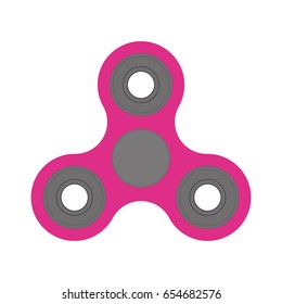 Vector fidget spinner stress relieving toy