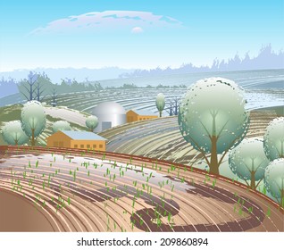 vector fields landscape 