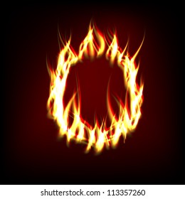 Vector Fiery Ring