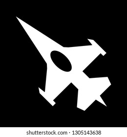 Vector fighter jet icon