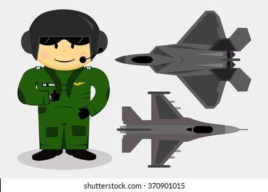 The vector of fighter pilot