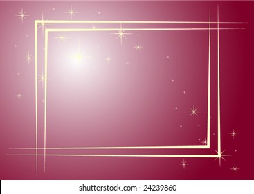 Vector figure of an original framework with stars