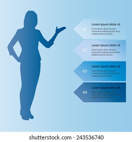 Vector figure presents info graphics