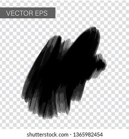 Vector figured brush strokes brush and ink background