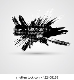 Vector figured brush strokes brush and ink.Vector grunge background.  Retro background. Vintage background. Business background. Abstract background. Hand drawn. Texture background. Abstract shape
