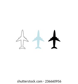 vector file of airplane icon