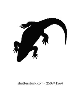 Vector File Of Alligator Silhouette