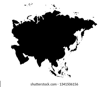 vector file of asia map