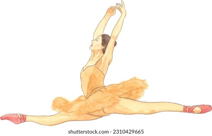 Vector file ballerina dancing elegant