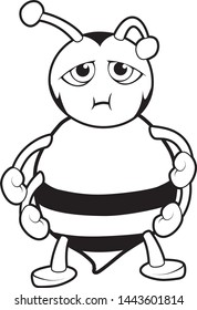 Vector file of a bee