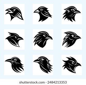 Vector file: bird black silhouette in flight, wings spread, simple and elegant design, perfect for logos, tattoos, or minimalist artwork.