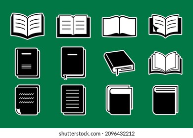 Vector file book icon line arts, 
high quality size, for symbols, logos, mobile icons, web icons, game icons and so on. please use for your design needs.