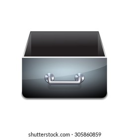 Vector File Cabinet for Documents. Vector illustration
