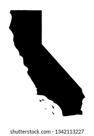 vector file of california usa map