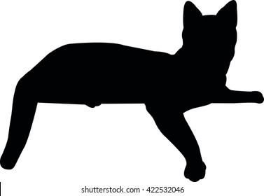 Vector file of cat silhouette 04