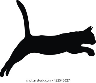 Vector file of cat silhouette 09