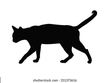 Vector File Of Cat Silhouette