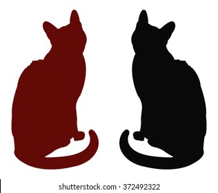 Vector File Of Cat Silhouette