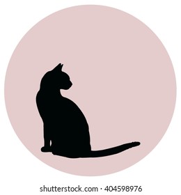 vector file of cat silhouette