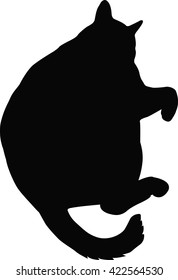 Vector file of cat silhouette 34