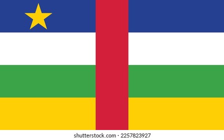 Vector file of Central African Republic flag