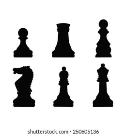 vector file of chess silhouette