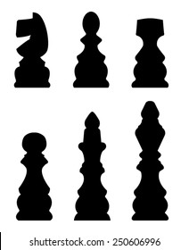 vector file of chess silhouette