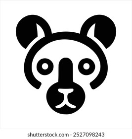 Vector file contains a silhouette of an animal icon