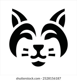 Vector file contains a silhouette of an animal icon