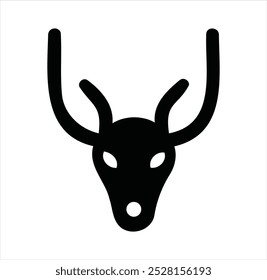 Vector file contains a silhouette of an animal icon