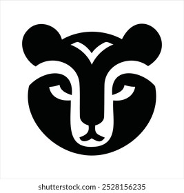 Vector file contains a silhouette of an animal icon