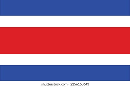 Vektordatei der Flagge Costa Ricas