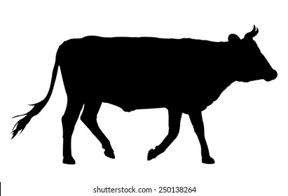 Vector File Of Cow Silhouette