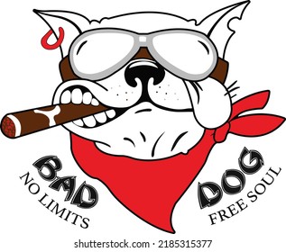 Archivo vectorial de la cara de un perro sobre un fondo blanco