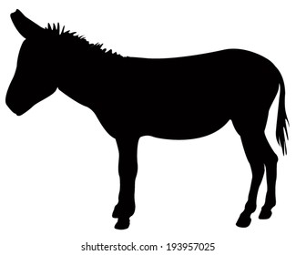 vector file of donkey