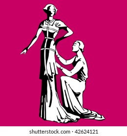 vector file dressmaker