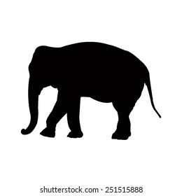 vector file of elephant silhouette
