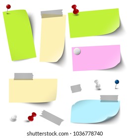 vector file of empty papers collection with different office accessories