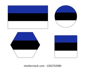 vector file of estonia flag