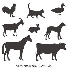 vector file of farm animals