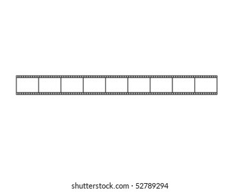 vector file, film shape with clipping paths