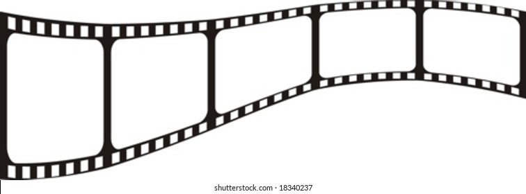 vector file, film shape very easy to edit